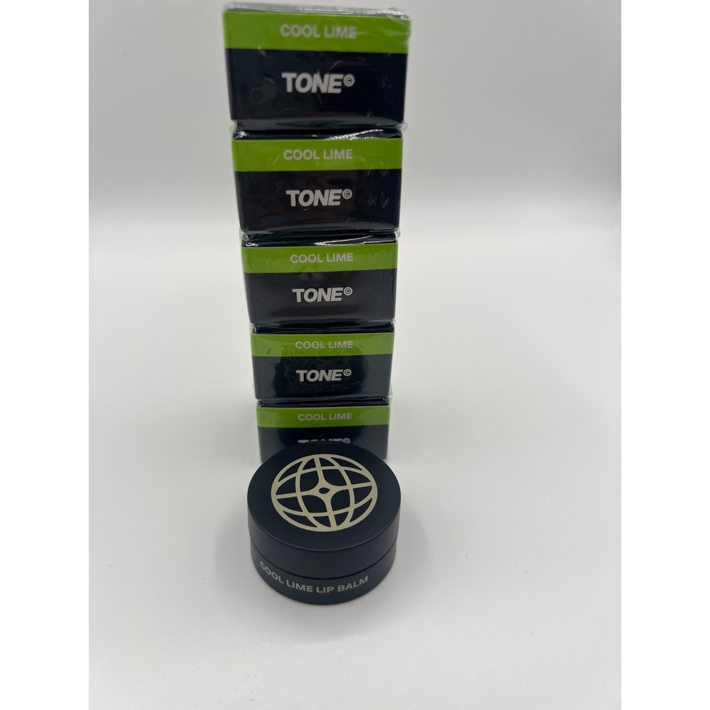 Lot of 5 Tone Premium Lip Balm Cool Lime 0.36oz Jars New In Box Hydrating Balm